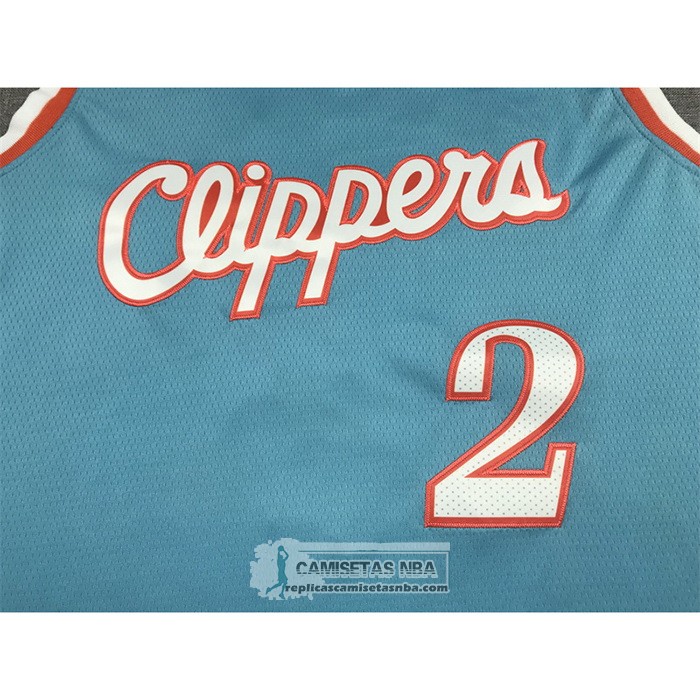 Camiseta Los Angeles Clippers Kawhi Leonard NO 2 Ciudad 2021-22 Azul